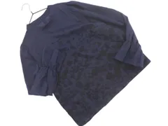anatelier アナトリエ 刺 ブラウス シャツ size38/紺 ■◇ レディースのサムネイル