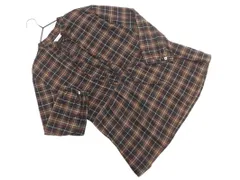 Afternoon Tea アフタヌーンティー チェック 7分袖 プルオーバー シャツ size38/黒ｘ赤 ■◇ レディースのサムネイル