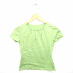 ハロッズ Harrods Tシャツ カットソー ボートネック 無地 シンプル 綿 コットン 半袖 緑 グリーン /TT44のサムネイル