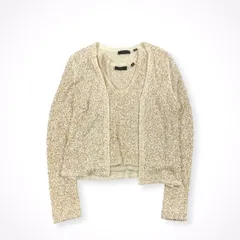 DONNA KARAN NEWYORK / ヴィンテージ スパンコールアンサンブルカーディガン SIZE:Sのサムネイル
