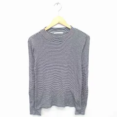 ジョンブル JOHNBULL カットソー Tシャツ ボーダー ボートネック 綿 コットン 長袖 F ホワイト ブラック 白 黒 /TT22のサムネイル