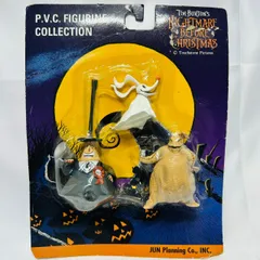 S【フィギュア】ジュンプランニング社製　「ナイトメアー・ビフォア・クリスマス」PVCフィギュアコレクション　メイヤー／ゼロ／ウギー・ブギーの3体セット