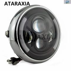 LEDヘッドライト スポーツスター用／モーターステージ製 ブラック 車検