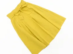Bon mercerie ボンメルスリー タック ベルト付き Aライン 台形 スカート size38/マスタード ■◇ レディースのサムネイル