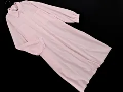 GLOBAL WORK グローバルワーク ストライプ シャツ ワンピース sizeM/ピンクｘ白 ■◇ レディース