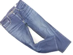 EDWIN エドウィン USED加工 ストレッチ クロップド デニムパンツ sizeM/紺 ■◇ メンズ