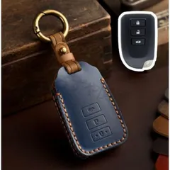 ハイエース 200系6型パーツスマートキーケース アクセサリー キーケース キーカバーレザースマートキーケース 革 カスタムパーツ3色選択（3ボタン用）@のサムネイル