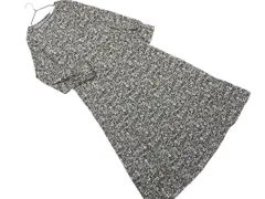 chocol raffine robe ショコラフィネローブ 花柄 マキシ ワンピース sizeF/黒 ■◇ レディース