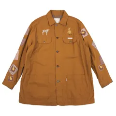 カールヘルムKarl Helmut コットン裏チェックパッチデザインジャケット キャメルM位　