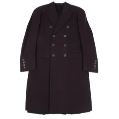 ジャンポールゴルチエ オムJean Paul GAULTIER HOMME ウールナイロンピークドラペルコート ボルドー48のサムネイル