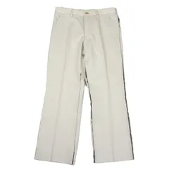 コムデギャルソン オムCOMME des GARCONS HOMME 裁ち切りメッシュデザインコットンパンツ 生成りS