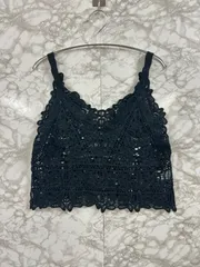 grove グローブ レースビスチェ 刺繍 キャミソール ブラック レディース◆Size Lのサムネイル