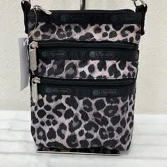 3356　LeSportsac　レスポートサック　ショルダーバッグ　ブラック　黒　グレー　レオパード　ヒョウ柄　アニマル柄　レディース　軽量　シンプル　カジュアル　ミニ　小さめ