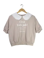 KHALITA レース襟Tシャツ 26051304