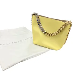 186005 現状品 Stella McCartney ステラマッカートニー チェーンバッグ ショルダーバッグ レザー 2way イエロー