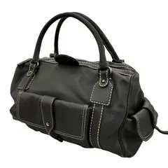 186005 現状品 TOD’S トッズ ミニボストンバッグ ハンドバッグ レザー ブラックのサムネイル
