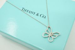 TIFFANY&Co.】バタフライネックレス 925シルバー 蝶 約5.2g - メルカリ