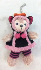 東京ディズニーシー ぬいぐるみバッジ Duffy's Halloween 2013 シェリーメイ(黒猫/ピンク)It's Halloween! Let's have fun! 2013