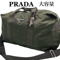 美品】PRADA プラダ ボストンバッグ トート NERO 鍵 三角プレート