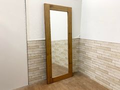 展示品 高野木工 オーク材 姿見 ミラー 立て掛け プレーン モダン