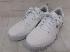 【中古】PUMA ﾌﾟｰﾏ Carina 2.0 Matallic Dream ｷｬﾘｰﾅ2.0 厚底 ｽﾆｰｶｰ 397491-01 ﾎﾜｲﾄ/ｺﾞｰﾙﾄﾞ 24.5㎝ 991919437