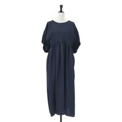 FLORENT フローレント ワンピース ネイビー サイズ:00(S) | 25春夏 ボリュームスリーブ ロング ドレス / ワンピース 半袖 ギャザー クルーネック | トップス 日本製【レディース】【中古】のサムネイル