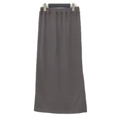 FLORENT フローレント スカート チャコールグレー サイズ:32(XS) | ソフト コットン リブ スカート | Soft cotton rib skirt | ロング タイト スリット | ボトムス 日本製【レディース】【中古】のサムネイル