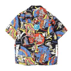 くずパチ』×Eanbe 番組特製コラボレーションアロハシャツ BLACK XL