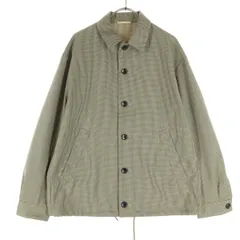 green label relaxing グリーンレーベルリラクシング 千鳥格子柄 長袖 シャツジャケット S ベージュ系 ユナイテッドアローズ メンズ 古着のサムネイル