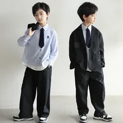 新品 スーツ 男の子 子供 フォーマル セットアップ 長袖 上下2点セット キッズスーツ 子供服 カジュアル キッズ 卒園式 卒業式 七五三 お宮参り 発表会 入学式 ジャケット ロングパンツ 子供服 #qvodm