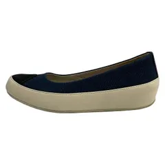 Fitflop(フィットフロップ) フラットシューズ EUR37 レディース - アイボリー×ダークネイビー×黒 プラットフォーム レザー