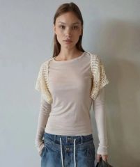 リトルスージー ドレープシアーカットソー トップス sheer - メルカリ