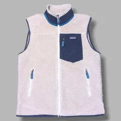 Patagonia パタゴニア レトロX フリースベスト ボアベスト M ナチュラル ネイビー 23048FA19 メンズ