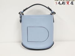 デルヴォー DELVAUX パン ミニ バケットバッグ AA0607AQY045HPA アジュール トリヨンソフトレザー 極上美品 ハンドバッグ