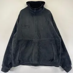 古着 コロンビア Columbia フリース ジャケット フルジップ ワンポイントロゴ刺繍 アウトドア M  グレー系 メンズ