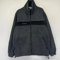 古着 コロンビア Columbia フリース ジャケット フルジップ アウトドア ロゴ刺繍 S  グレー系 メンズのサムネイル