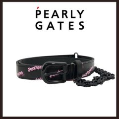 ゴルフ 新品未使用 PEARLY GATES ボタニカル柄ベルト イエロー ユニ