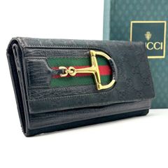 時代を、品よく遊ぶ】 GUCCI 二つ折り財布 マイクロGG シェリーライン