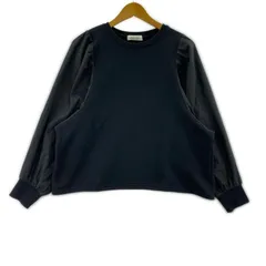 URBAN RESEARCH Sonny Label アーバンリサーチサニーレーベル 裏起毛 異素材スリーブカットソー sizeFree/ブラック