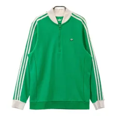 サイズ：L ADIDAS GOLF アディダスゴルフ ORIGINALS オリジナルス ハーフジップ スウェットトレーナー  グリーン系 [240101679707] ゴルフウェア メンズ ストスト