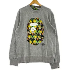 美品 A BATHING APE アベイシングエイプ ×DRAGON BALL タグ付きスウェット sizeXL/グレーのサムネイル