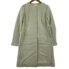 NATURAL BEAUTY ナチュラルビューティー リボン付き ノーカラーコート size38/ライトベージュ系のサムネイル