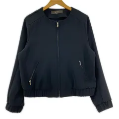 Reflect リフレクト ノーカラー ジップアップブルゾン size13/ブラックのサムネイル