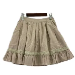 美品  L'EST ROSE レストローズ タグ付き レーススカート size2/グレージュ