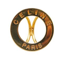 美品 CELINE セリーヌ スカーフリング スター 星 うずまき ゴールド