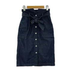 JILL by JILLSTUART ジルバイジルスチュアート フロントボタン デニムスカート sizeS/ネイビーのサムネイル