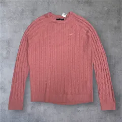 ホリスター Hollister ピンク ケーブル ネック ニット XLのサムネイル