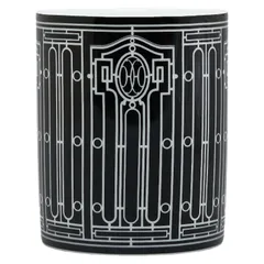 エルメス Hデコ アッシュデコ マグカップ 037131P ブラック ホワイト 陶器 レディース HERMES【228-63638】