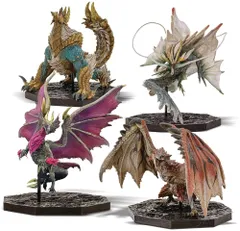 カプコン モンスターハンター FIGURE BUILDER CUBE MONSTER HUNTER 4体セットBOX (リオレウス/ジンオウガ/メル・ゼナ/アマツマガツチ) PVC ABS製