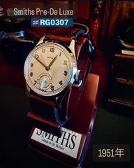 【美品・レアモデル】｜Smiths Pre-De Luxe RG0307｜1951年頃｜Cal.400 15石｜スモールセコンド｜英国製ヴィンテージのサムネイル